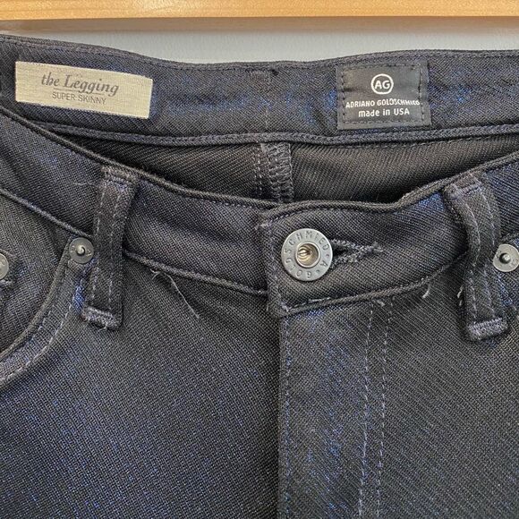 AG Adriano Goldschmied The Legging Super Skinny Glitter Leggings - Picture 7 of 10